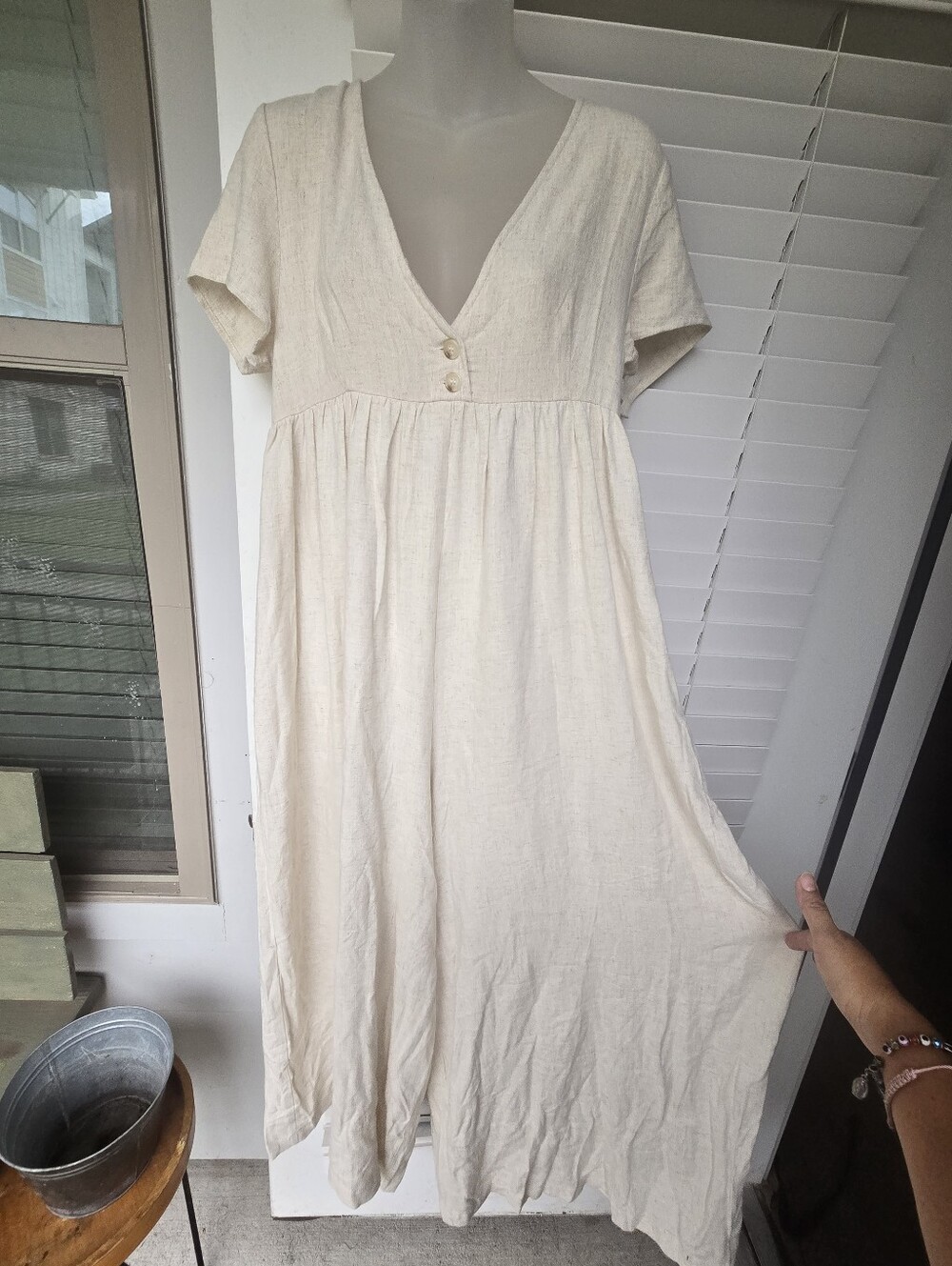 Natural Life Avery Wide-Leg Jumpsuit Tan Sz XS/small NWT - Picture 4 of 13
